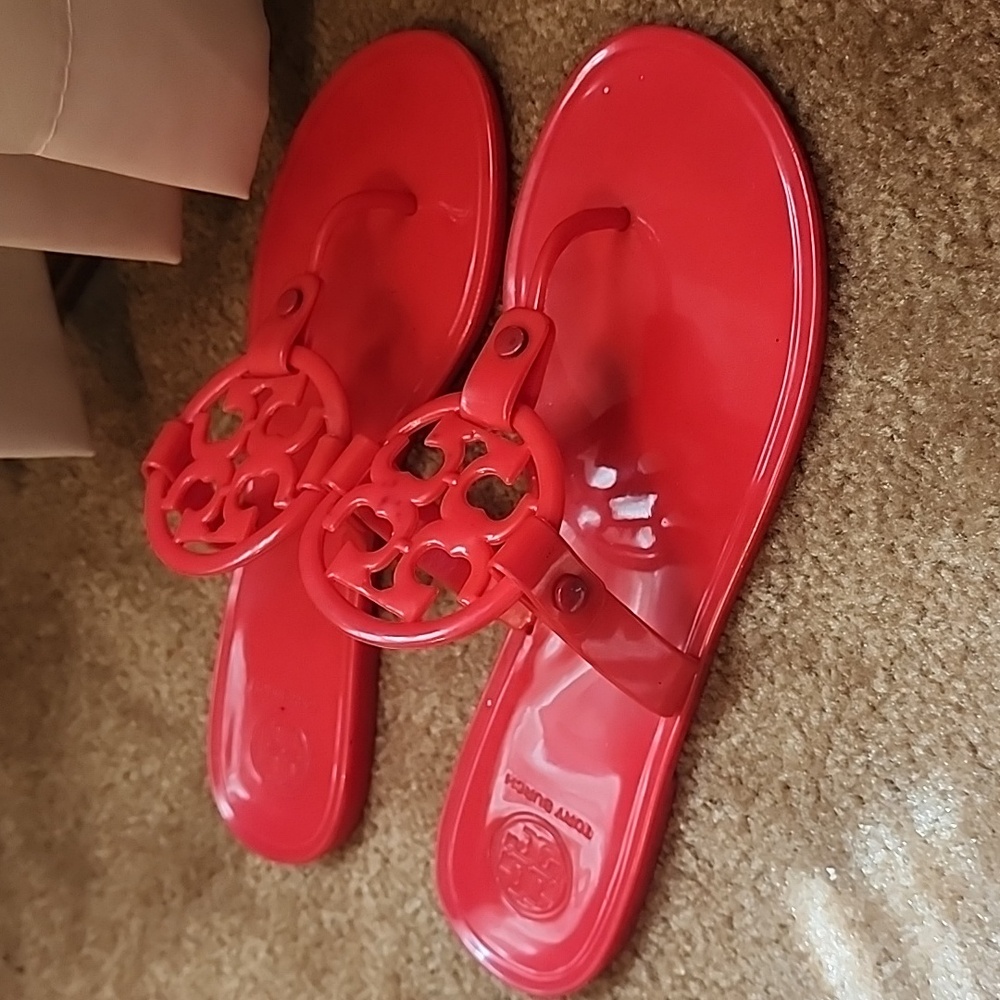 Red Jelly Sandals